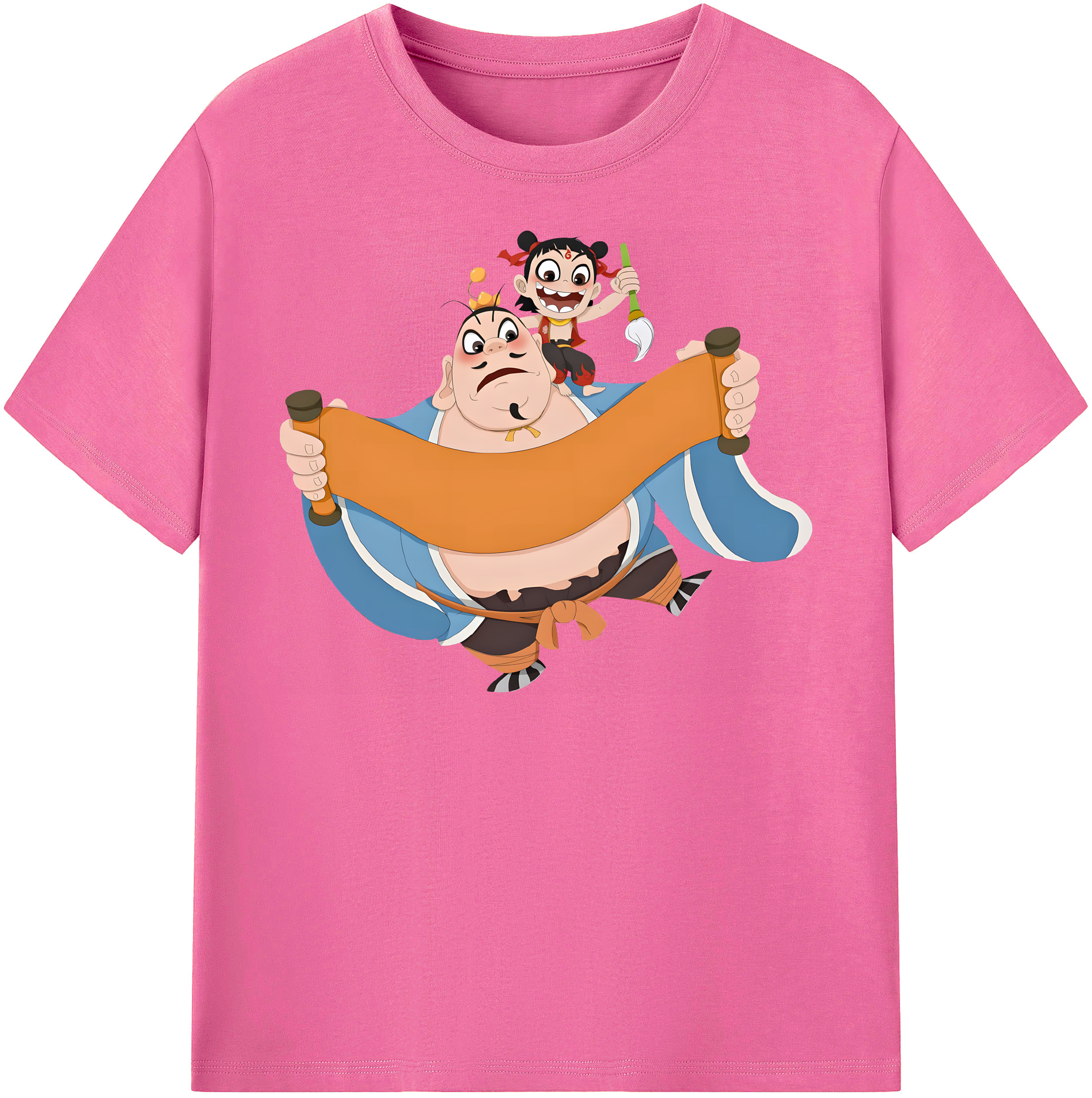 （画像用） Ne Zha 2 ナタ 魔童の大暴れ レディースカジュアルプリントTシャツ（綿100％）